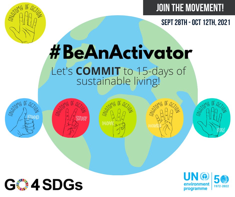 UNEP_NAmerica's tweet photo. The power to have a positive impact is in our hands.
#ActNow by joining the #AnatomyofAction challenge starting today & embrace everyday lifestyle swaps to support the shift toward global sustainability: https://t.co/lowxEPQV2q
#BeAnActivator #GlobalGoals https://t.co/v6QjDC4G0s