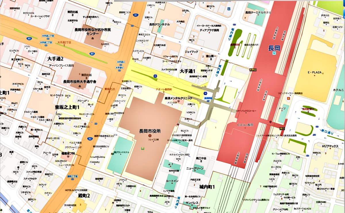Harita_arayshi's tweet photo. 新潟県長岡市の長岡駅前。昭和47(1972)年の富士波出版、昭和57(1982)年の昭文社の秘蔵😇の地図と現在のマピオン。往年を知る人にとっては、懐かしい街並みと人の賑わいが脳裏に浮かぶかと。 https://t.co/PbLN03I3W0