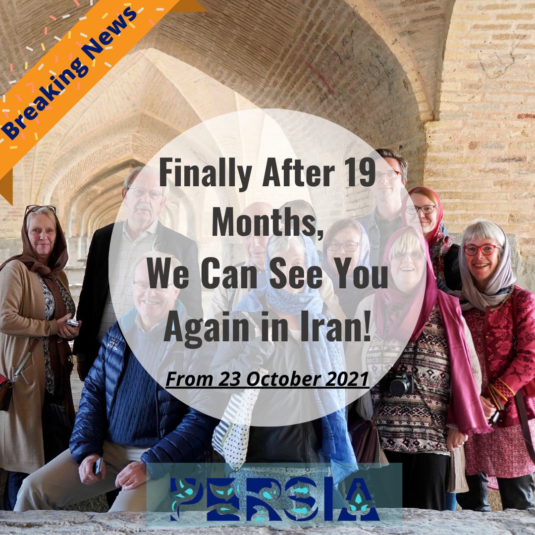TriptoPersia's tweet photo. Iran will open its borders to travelers from 23 Oct 2021
The new visa regulations, Covid related requirements, and list of high-risk countries are to be published.
We will update the news as soon as they are announced #triptoPersia #irantravel #travelupdates #travel #TravelNews https://t.co/2kHZUYIKFc