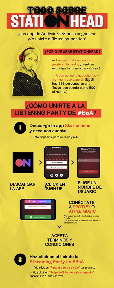 🚨LISTENING PARTY!🚨

¡Vengan y únanse a la Listening Party #BoA101, Jumpings! Checa nuestra guía 👯‍♀️💃🥳

#BoA #보아
#SWF #스우파