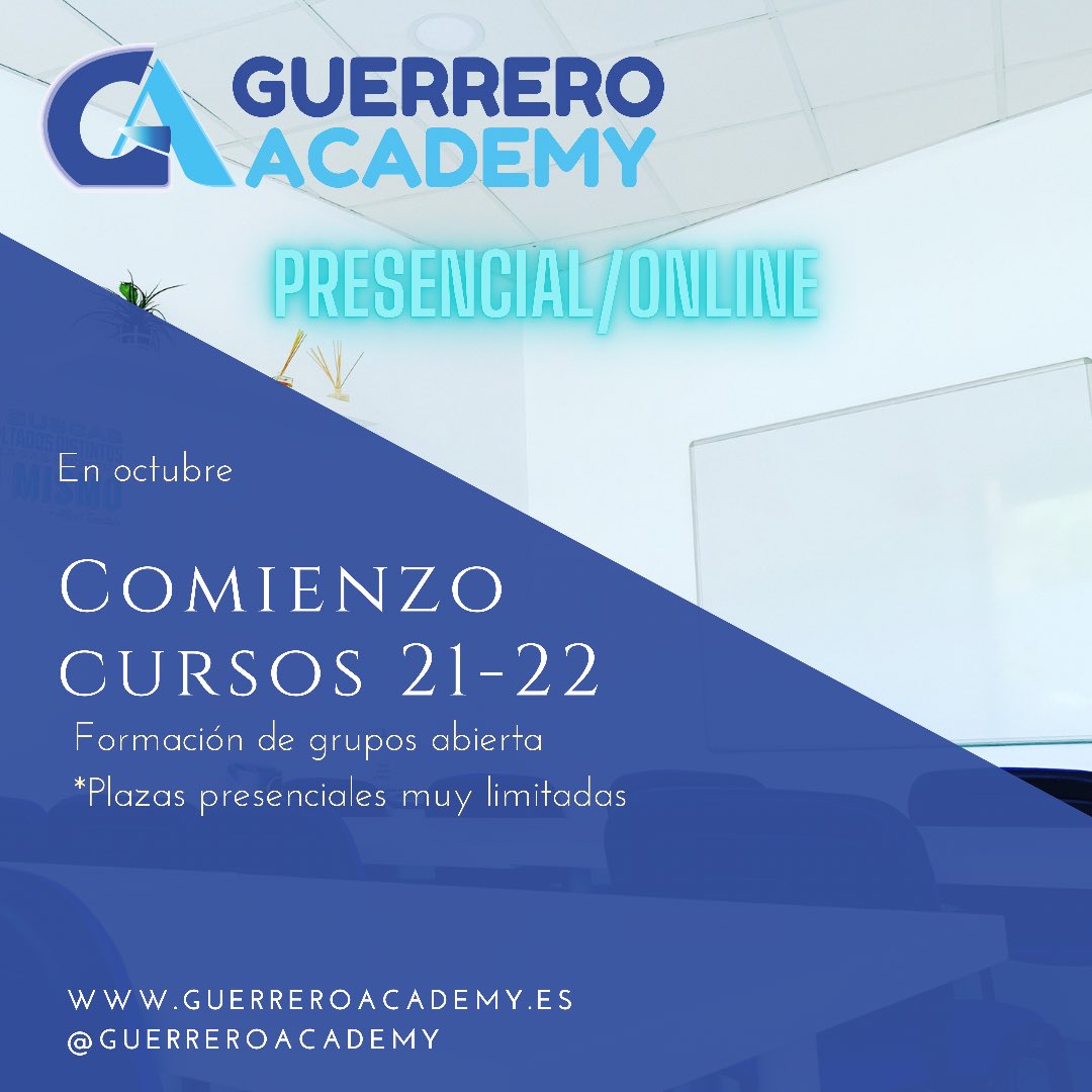 GuerreroAcademy's tweet photo. Nuevo comienzo de curso y formación de grupos #guerreroacademy #uma #malaga #universidad #academia https://t.co/G3fqmJvaSD