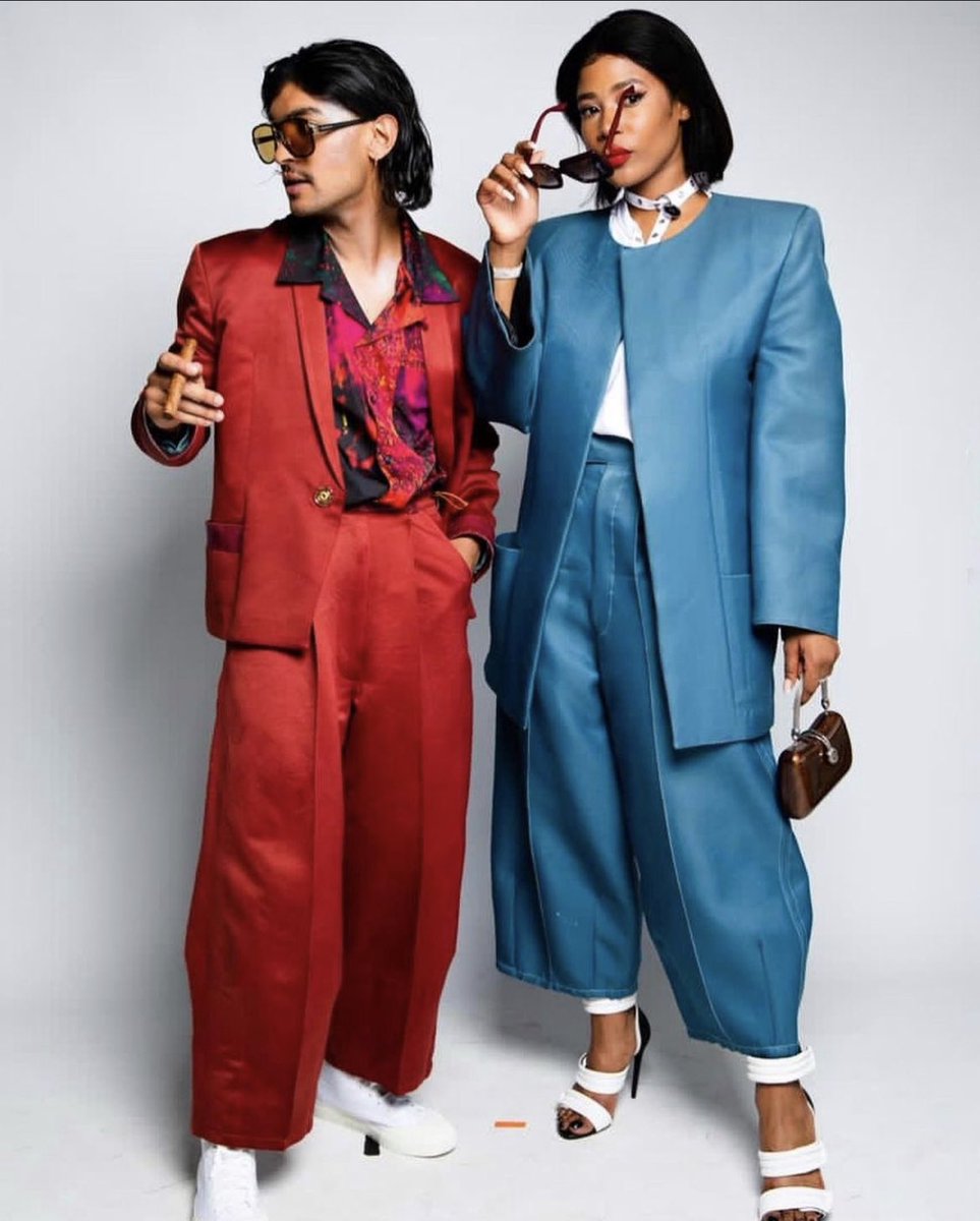 AfricanFashFndn's tweet image. Birthed from the collaborative effort between #ViviersStudio and #DieselSA, pieces with structured silhouettes and bold colours are used to convey the message of what #ViviersStudio is known for, weaving a paradox between clichéd notions of masculinity and femininity.