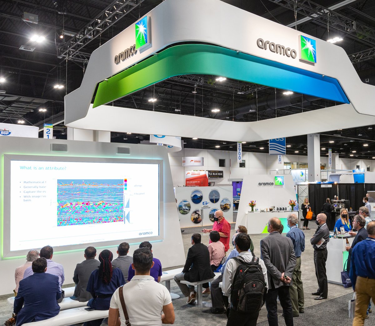 Aramco_Americas's tweet photo. We are pleased to participate in this year's #IMAGE2021. Visit our booth for presentations from #Aramco researchers on timely geosciences topics, including fault stress analysis & natural fracture prediction, machine learning, & seismic monitoring for CO2 sequestration. https://t.co/SLuDZKkXD3