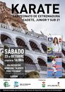 Campeonato de Extremadura Cadete-Júnior-Sub21 2021 organizado por la Federación Extremeña de Karate y D.A..
Inscripciones en zpr.io/HsnDmQxd7YZM -  zpr.io/eurWVWfBEUtu