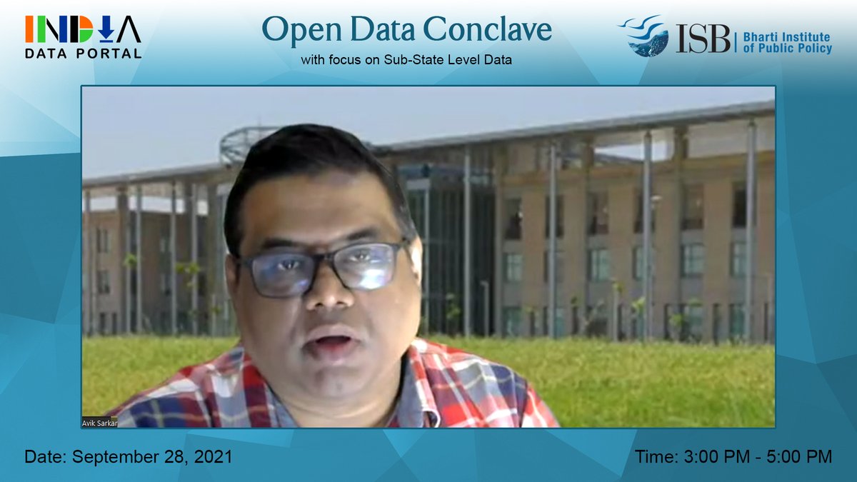 IndiaDataPorta1's tweet photo. #IndiaDataPortal #OpenDataConclave
“There is a good amount of open data at national and state level, but access and dissemination of granular open data at the district, tehsil, city, and village level still remains a challenge,” @avik_sarkar @BIPP_ISB
#opendata #digitalindia https://t.co/Uh6sm8HPng