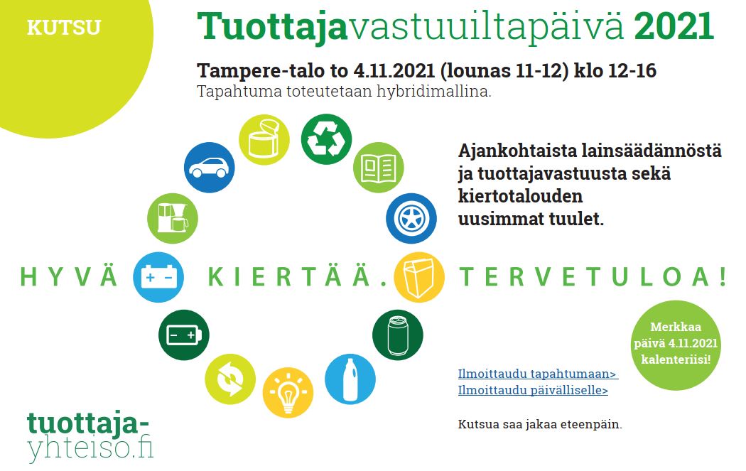 Tulossa #tuottajavastuu'n huipputapahtuma #TVIP21 ♻️

<a href="/TYnvtk/">TYNK - Tuottajayhteisöjen neuvottelukunta</a> järjestää tuottajavastuuiltapäivän Tampereella ja etänä 4.11. Ohjelmassa mm. asiaa tuottajavastuun tulevaisuudesta, ja moderaattorina <a href="/rikurantala/">Riku Rantala</a> 👍

Ohjelma ja ilmoittautuminen:
tuottajayhteiso.fi/tvip-2021