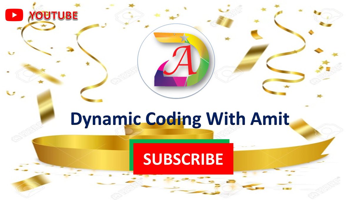 CodingAmit's tweet photo. Hii #follower please support on #youtube ๐Subscribe channel
#youtube #subscribemychannel #coding #programming #programmer #coding #weeklylearning https://t.co/dTJmBeAisO