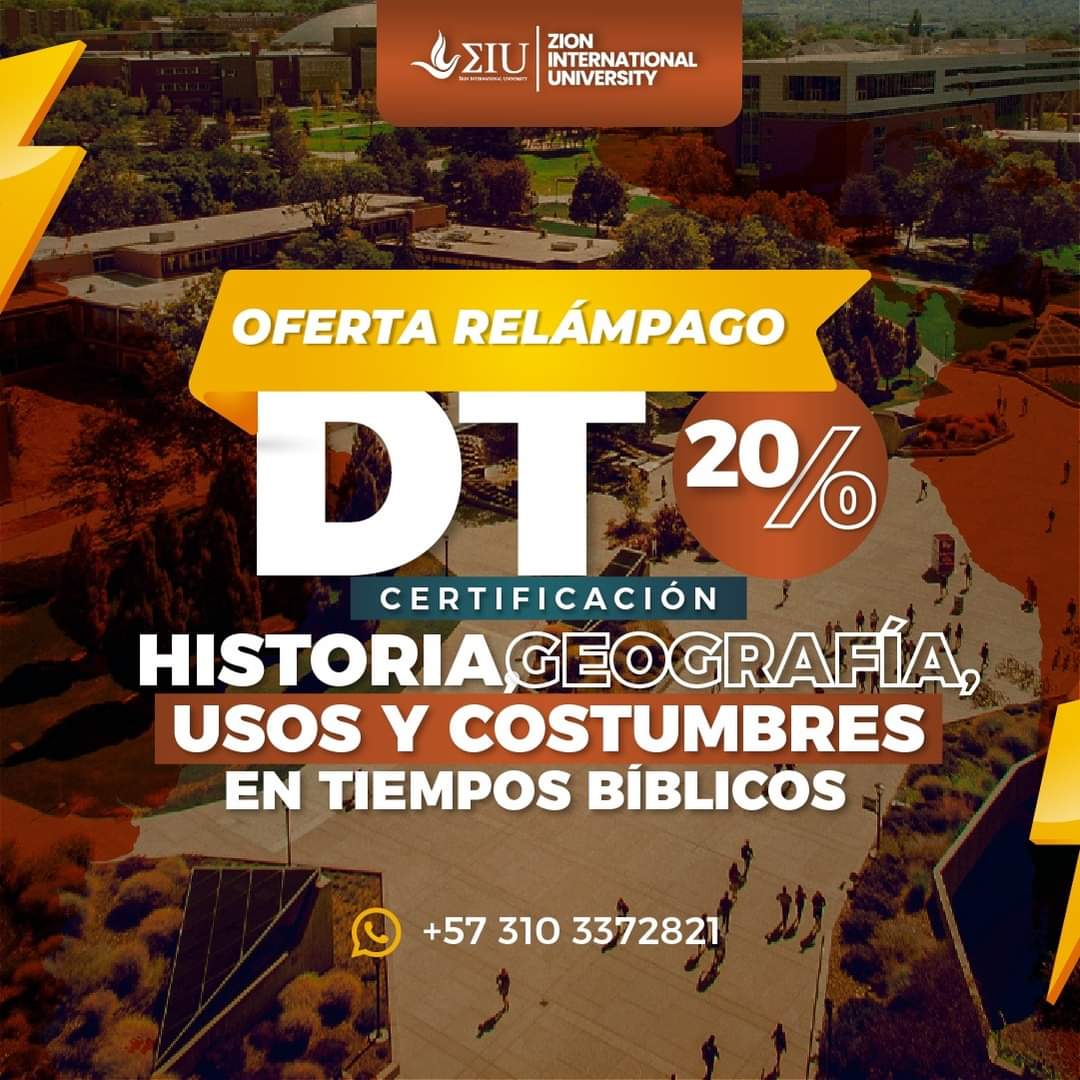 profeivanmoreno's tweet photo. 🟠Estudia mi Certificación en Historia, Geografía, Usos &amp; Costumbres en Tiempos Bíblicos y accede a un 20% de descuento hasta el 30 de septiembre.😀

⭐Podrás iniciar tu certificación cancelando tan solo 1️⃣0️⃣ USD

Da clic en el enlace para más información: https://t.co/alH9BQEk93 https://t.co/r2MHGbmDDN