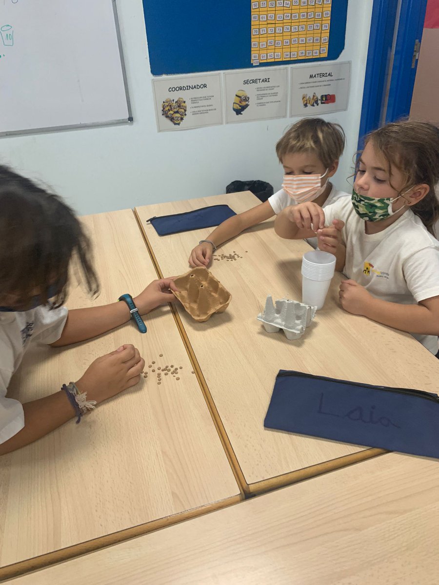 virolai_molins's tweet photo. Els mags i les magues practiquem la centena amb llenties i oueres. #MatemàtiquesManipulatives #2nPrimària #Centenes #Desenes i #Unitats https://t.co/282TnRqk1z