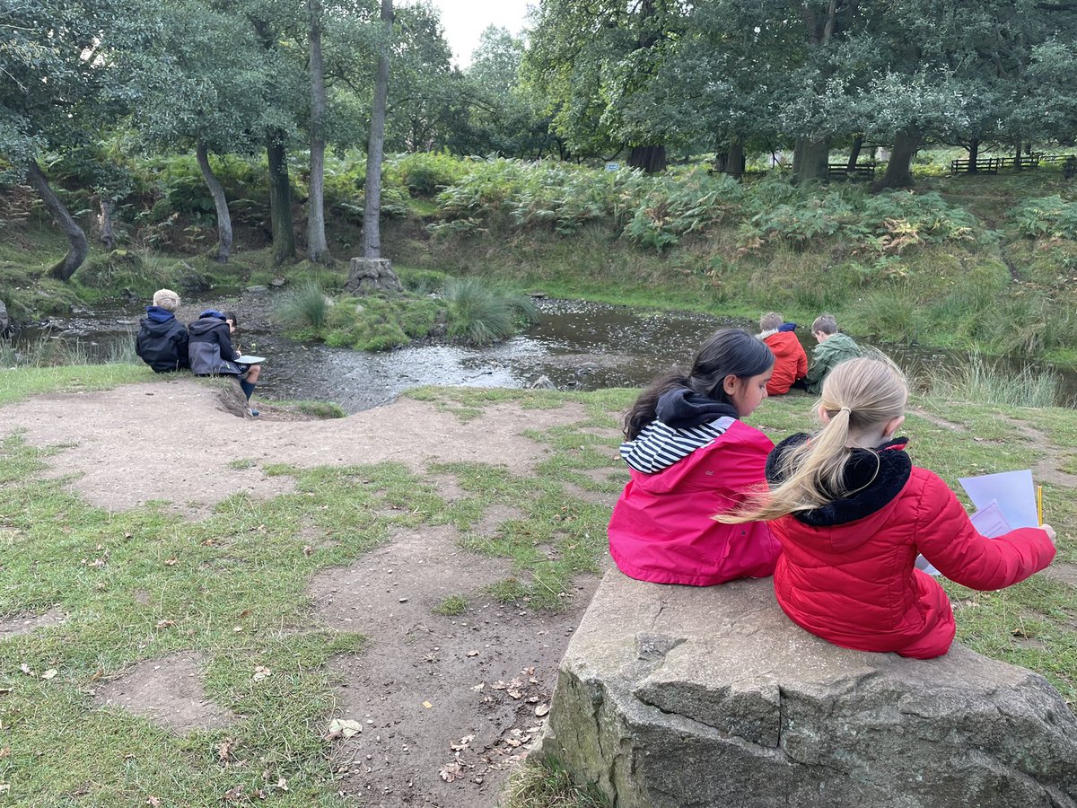 primary_newtown's tweet photo. We are so lucky 🍀 to have @BradgatePark on our doorstep! Fieldwork for Tyburn Class and observational drawings for Bradgate Class 🌳🍂🌥#outdoorlearning https://t.co/ed2BNCg570
