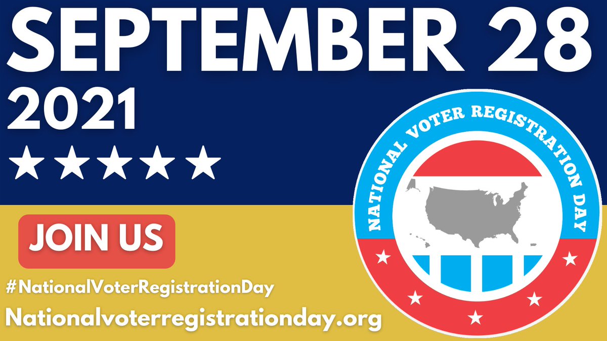 oclslibrary's tweet photo. Today is National Voter Registration Day! You can register at an OCLS location. @NatlVoterRegDay #VoteReady #OrangeVotes https://t.co/8TVTkMAcx7
