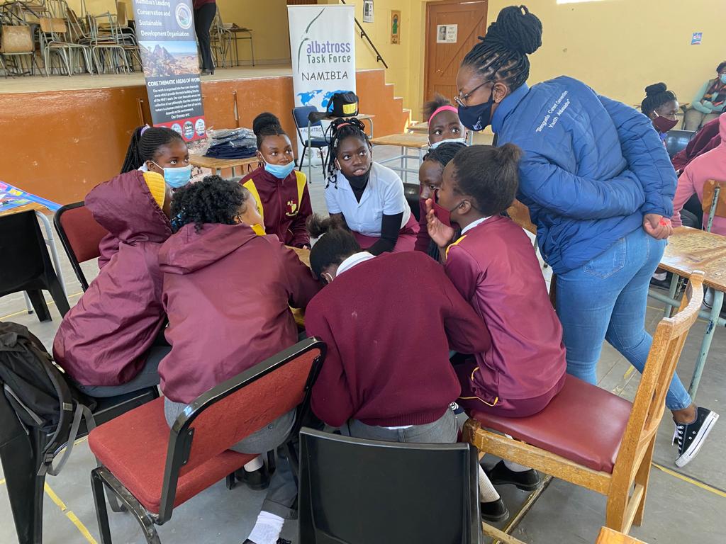 #happeningthisweek, <a href="/BenguelaCC/">Benguela CC</a>  #youth ambassadors in collaboration with @NNF_Namibia Albatross Task Force are promoting the concept of #oceanliteracy among schools in Luderitz and Oranjemund, Kharas Region, #Namibia