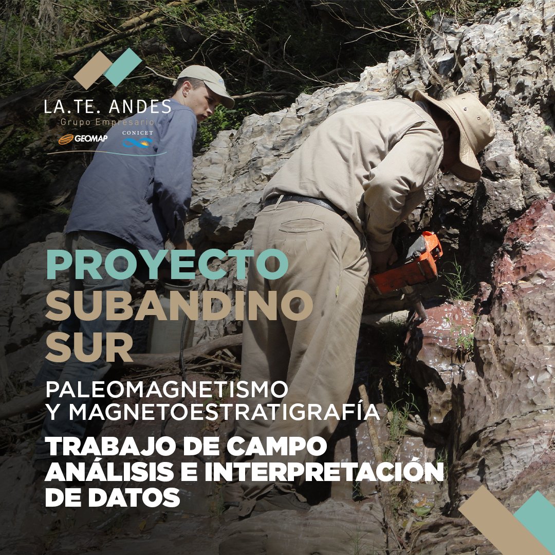 LATEAndes's tweet photo. 👉Les mostramos el trabajo de paleomagnetismo y magnetoestratigrafía que realizamos junto a GEOMAP en los depósitos Mioceno-Pliocenos de la faja plegada y corrida del Subandino Sur de Bolivia.

Visita nuestra web https://t.co/xZcYOwRTsp
#lateandes #geologia #subandino https://t.co/TrjgLNsAoS