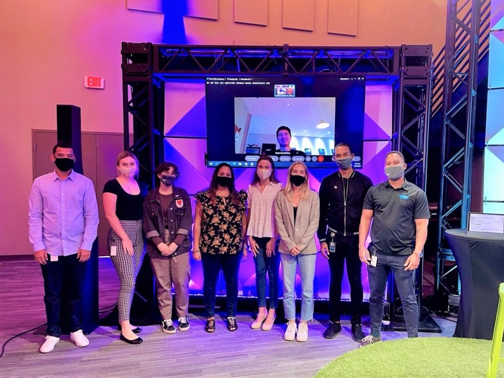 CoiLLearning's tweet photo. A big thank you to our guest speaker from Thursday! Interns met with Creative Services Director, Adam Martin from Premier Event Technology to discuss the brand &amp; how it supports ETP's vision, especially in an ever-changing environment. It was great seeing the setup for an event! https://t.co/0b2i2CAOhs