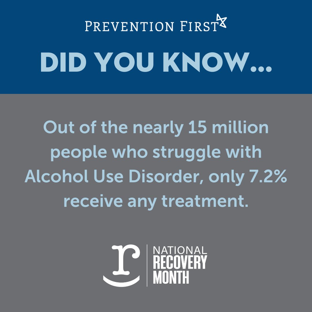 drugfreeIL's tweet image. According to the National Survey on Drug Use and Health, most people struggling with Alcohol Use Disorder don&apos;t receive treatment. Recovery month is dedicated to increasing the number of people who choose to seek treatment and find recovery. #recoveryweek #endthestigma