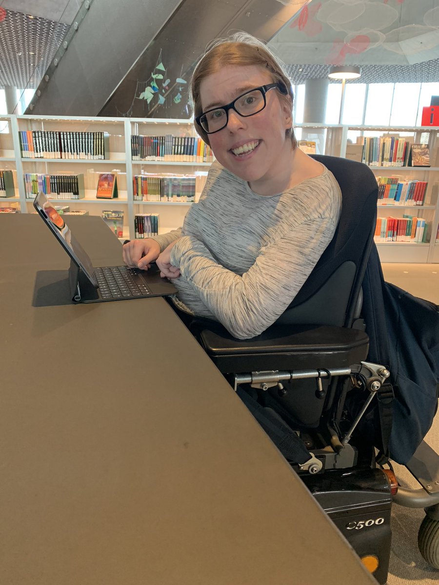 designitj's tweet photo. På Deichman igjen i dag, for å planlegge en brukervideo som kommer 26.oktober. Følg med! ☺️ https://t.co/X35xla57zQ