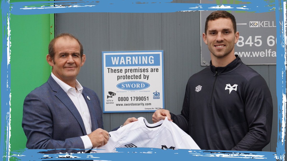 SwordUk's tweet photo. Lovely photos from a meeting with George North and Ospreys Rugby Ltd; as one of the principle partners, we were presented with the new shirts for this season! Which one's your favourite? #ospreys #ospreysrugby #swordsecurity #swordcymru #partnership https://t.co/saBZiJU95U