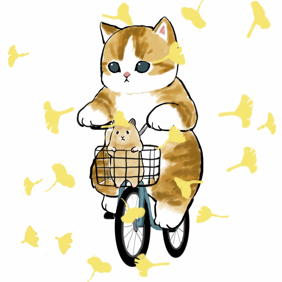 「チャリチャリー。 」|ぢゅの🐈のイラスト