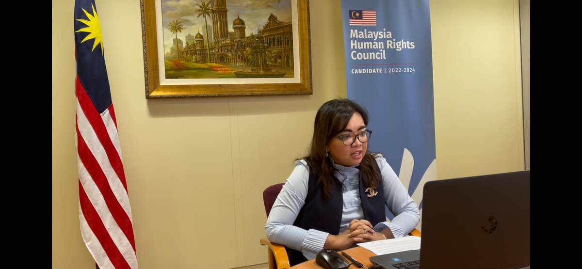 MYGenevaUN's tweet photo. Malaysia is pleased to participate in #HRC48 Side Event on UPR Best Practices. We are proud to be selected as a model country in @UNHumanRights Study. As a next step, Malaysia will undertake capacity building on National Recommendations Tracking Database #NRTD https://t.co/EffFkrQRuu