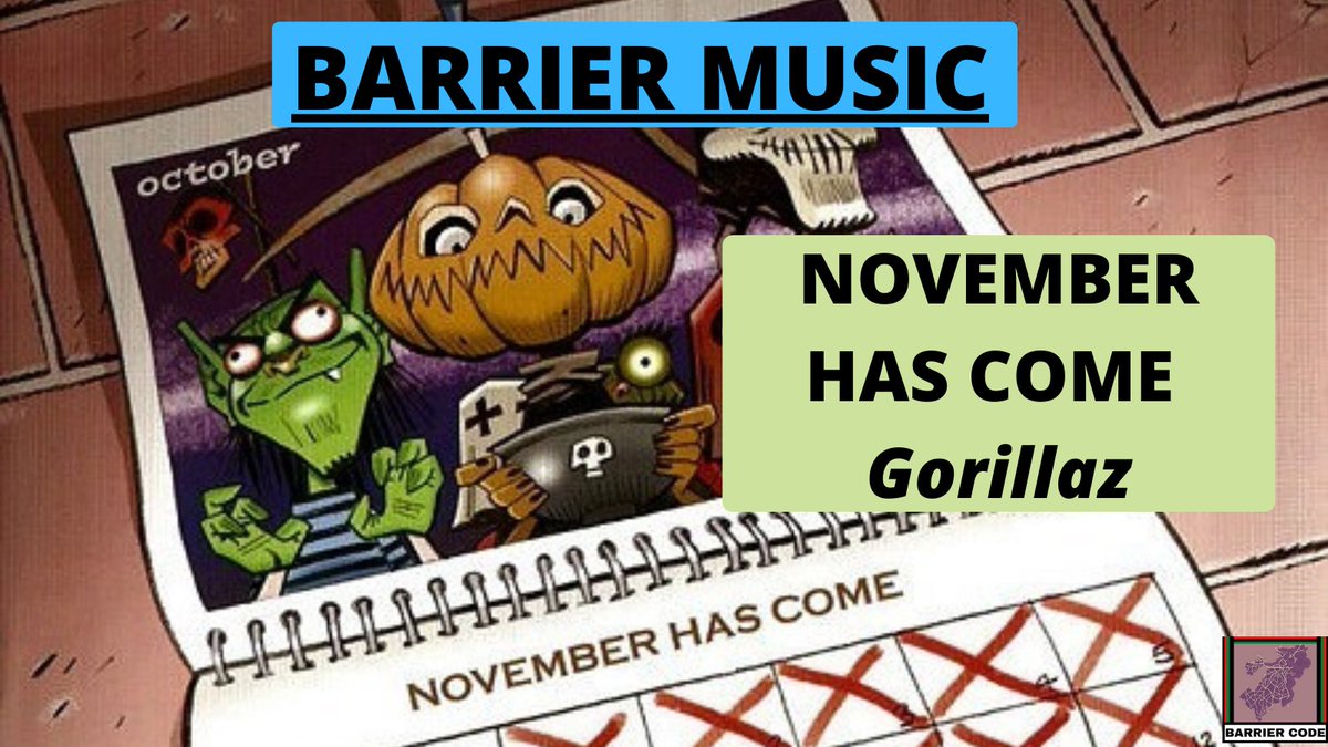 barrier_code's tweet image. loom.ly/yI-bPOc

#BarrierCode #BarrierMusic #NovemberHasCome #MFDOOM #Gorillaz