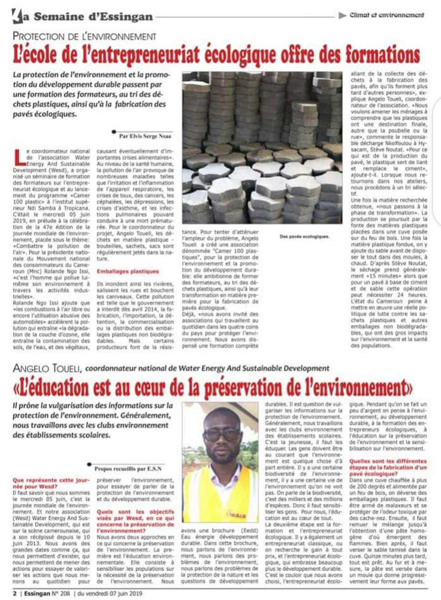 AngeloToueli's tweet photo. La pratique du #TRISÉLECTIF dans nos ménages, établissements scolaires, marchés, administrations et autres lieux publics, est bénéfique à plusieurs titres: elle facilite le processus des #recyclages et limite les dépôts sauvages d'ordures pour nous assurer des villes propres et https://t.co/4AOxYF4hbp