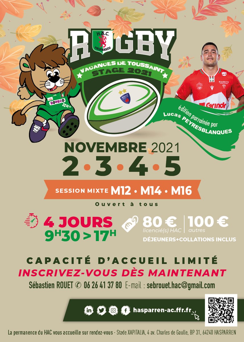 Retour des stages du <a href="/HasparrenAC/">Hasparren A.C.</a> organisé par <a href="/seb_rouet/">Séb rouet</a> avec <a href="/lucas_peyres/">Lucas Peyresblanques</a>