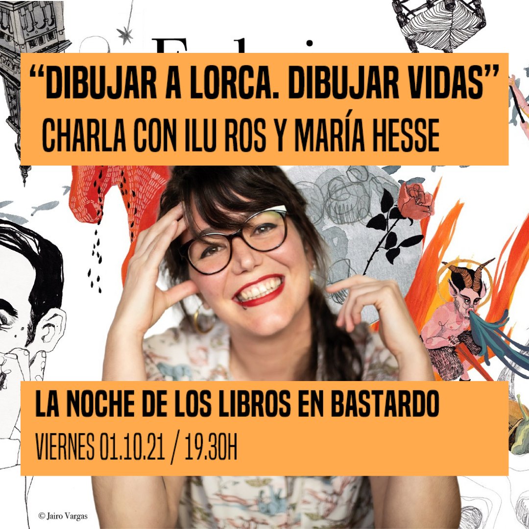 El día 1 en @lanochelibros en Bastardo no te aburrirás. Ilu Ros y @IamMariaHesse charlarán de sus biografías ilustradas. bastardohostel.com/es/programacio…
Y del 28.09.21 al 02.11.21 expo de los originales del libro “Federico” de Ilu Ros. bastardohostel.com/es/programacio…
 <a href="/LumenEdit/">Editorial Lumen</a> #HostelMadrid