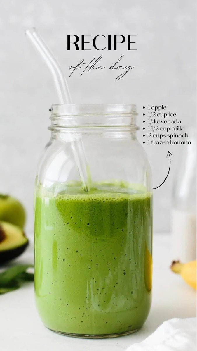 First I drink my green juice, then I do the things. #RecipeOfTheDay