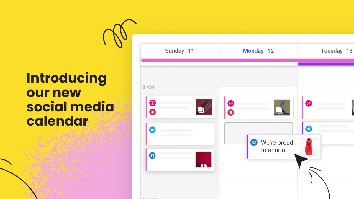 buffer's tweet photo. We gave our social media calendar a total makeover. ✨ Today, we're releasing a brand new calendar to give you total planning visibility across all of your social media channels. 

See what's new: https://t.co/JSusJk9icn https://t.co/OsL7sKZDhk