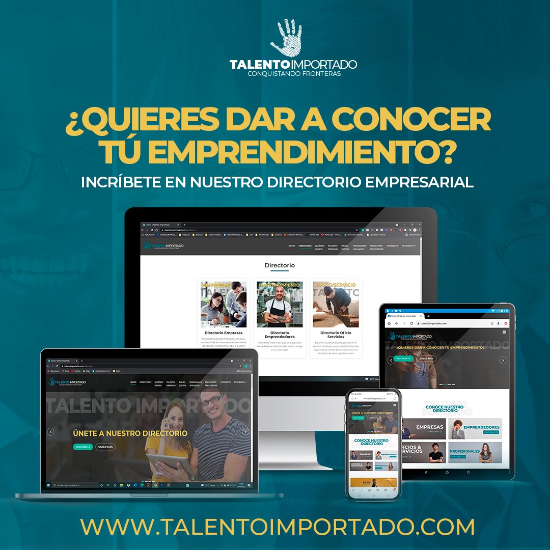 Si perteneces a la comunidad de migrantes en #CostaRica y tienes una empresa, emprendimiento o negocio, #TalentoImportado te invita a ser parte de nuestro Directorio.⁣⁣⁣⁣ Aquí tienes un grupo de aliados.⁣⁣⁣ #28Sep

bit.ly/2XP0lx7
