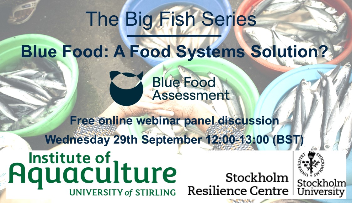 Still time to register for our free online webinar on #BlueFoods: A Food Systems Solution? <a href="/BlueFoodFutures/">Blue Food Futures Program</a> Co-hosted <a href="/BeatriceCrona/">Beatrice Crona</a> with an exciting Panel discussion lined up 👉 bit.ly/3CNSA9K
Tomorrow 29th September 12:00-13:00 (BST)
Register 👉 bit.ly/3F1hk0c