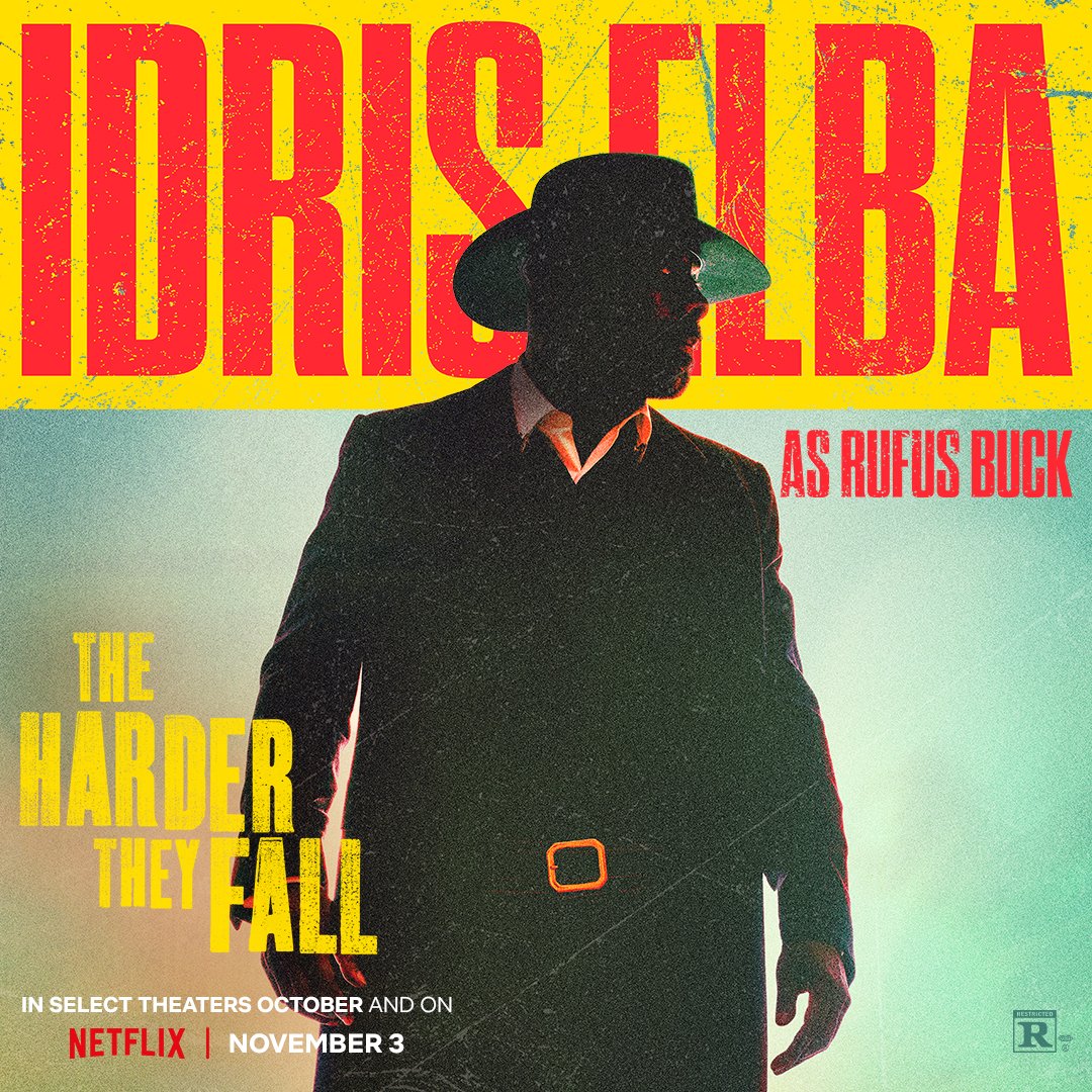 NetflixTudum's tweet photo. In Jeymes Samuel's assured, righteously new school western THE HARDER THEY FALL, outlaw Nat Love discovers that his enemy Rufus Buck is being released from prison. Nat and his gang track Rufus down to seek revenge. https://t.co/C3HJSqf6pO
