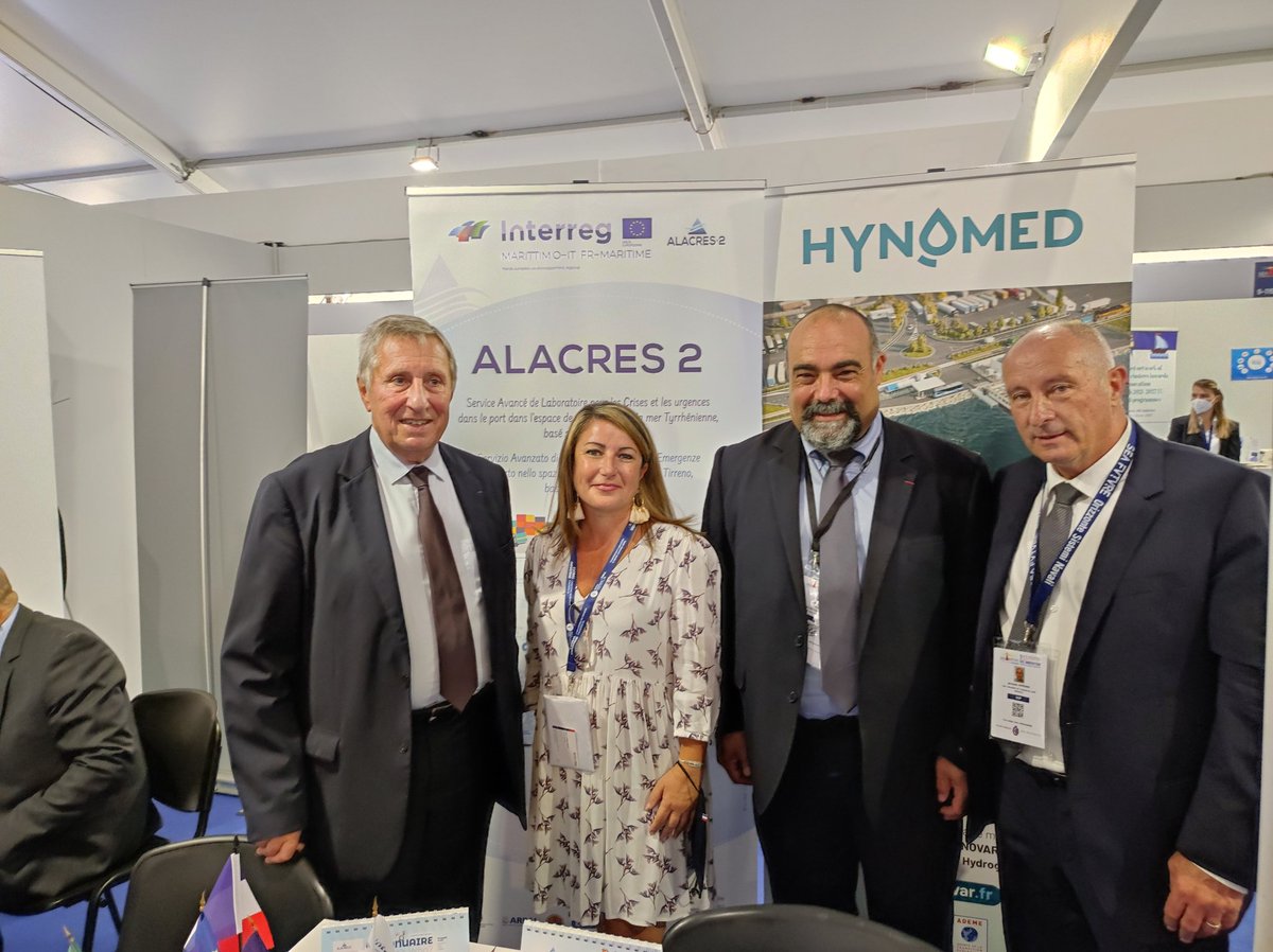 KLEYNHOFF's tweet photo. Présentation du projet #ALACRES2 dans le cadre du programme européen @GRegEtMARtine et HYNOVAR porté par la @CCIduVar
@MaRegionSud et @risingSUD soutient la mobilité #hydrogène et la #securitémaritime et portuaire #Seafuture2021 https://t.co/QAcFXmKGad