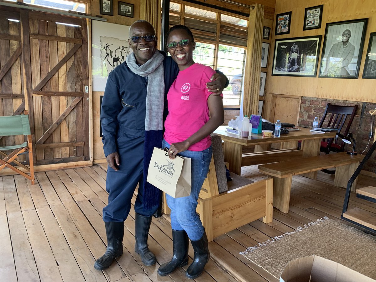 rkabushenga's tweet image. .⁦@DNasuuna⁩ thank you for making this scarf for me. Now I can deal with the cold at the farm🙏🏿. May your De Knitwits business grow into a success