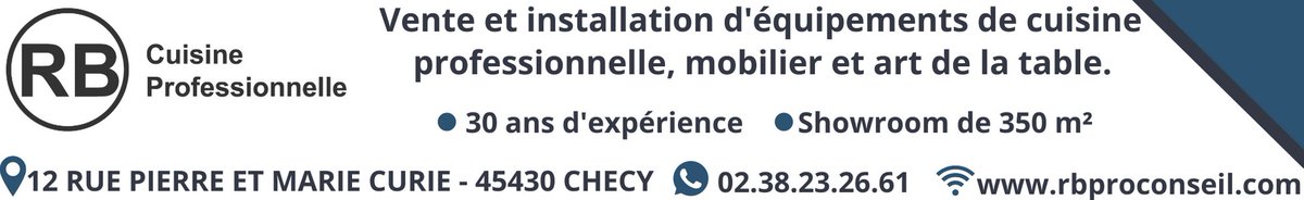 Umih45's tweet photo. 💎Nos partenaires ont du talent !

RB Cuisine Professionnelle 
 
​L’entreprise est installée à Chécy, et son Show-Room est ouvert au public. Compétent dans les Arts de la table, RB Cuisine vend de la vaisselle de table, des accessoires et du mobilier de salle de restauration. https://t.co/rx1qFRfO1u