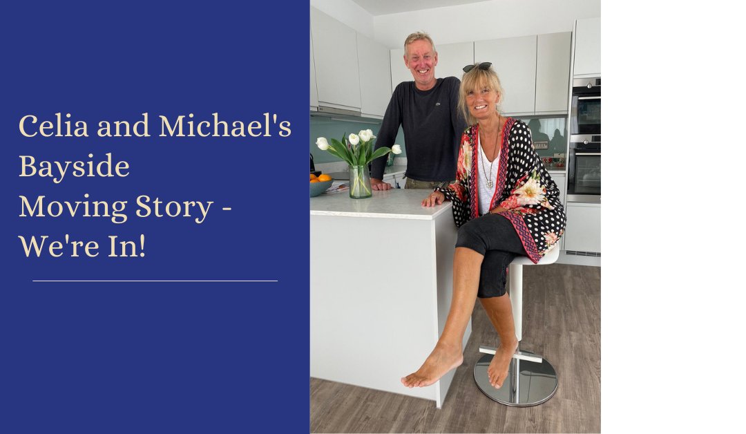 BaysideWorthing's tweet photo. Celia &amp; Michael's Bayside Moving Story – We’re In! 
 
After swapping the charm of Richmond upon Thames for coastal living in #Worthing, Celia and Michael are very happy in their new home. We dropped by to see how they were settling in > https://t.co/rVaQa0HVkh 
#ImagineLivingHere https://t.co/WSMChfGnHV