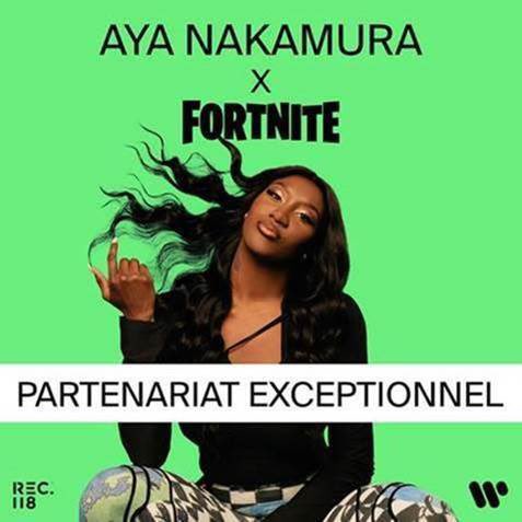 WarnerMusicFR's tweet photo. @WarnerMusicFR et 𝗘𝗽𝗶𝗰 𝗚𝗮𝗺𝗲𝘀 annoncent un partenariat exceptionnel ! @AyaNakamuraa, première artiste française à proposer son expérience interactive unique dans le jeu en ligne #Fortnite. Plus d’infos à venir ! @rec_118 @warnermusic #ayanakamura #gaming #musicnews https://t.co/mgmK6CdG4j