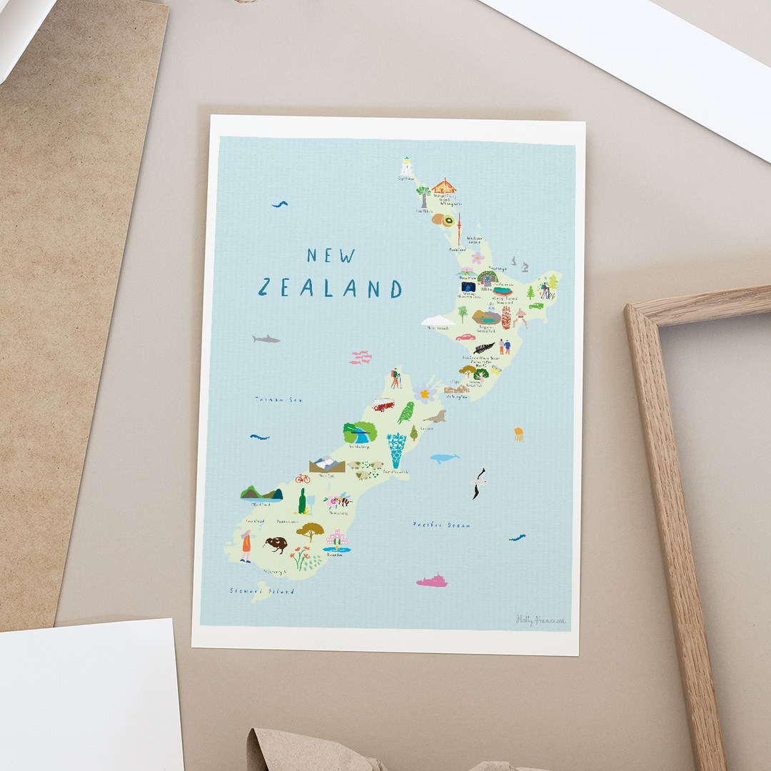 The wonderful land of New Zealand!

I've never been but it sits very high on my list of places to visit. I loved working on this one so much wonder to see.