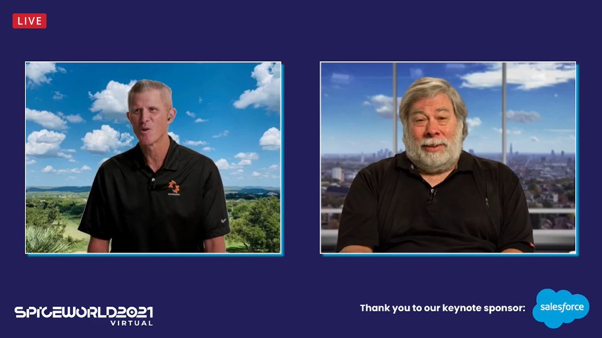 Spiceworks's tweet photo. Now presenting…
A fireside chat with @Apple Co-Founder @SteveWoz. 📱 💻
#SpiceWorldVirtual https://t.co/TwOEESfBTF
