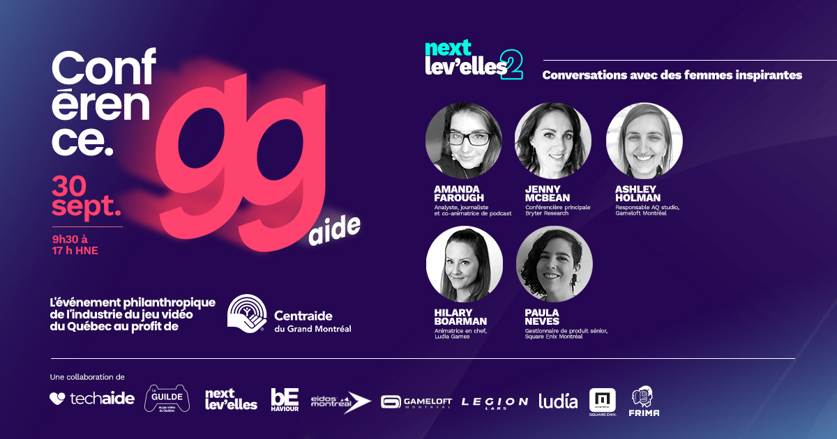 Le 30/9, notre gestionnaire de produit senior <a href="/pauladneves/">Paula Neves ⚡️🌈</a> sera panéliste lors de Next Lev'Elle 2, l'événement crée par @SquareEnixMtl, <a href="/LudiaGames/">Ludia Inc.</a>  et <a href="/GameloftMTL/">Gameloft Montréal</a> pour encourager plus de femmes à rejoindre les rangs de l'industrie du jeu vidéo.

Billets: lnkd.in/ewdDDkBx