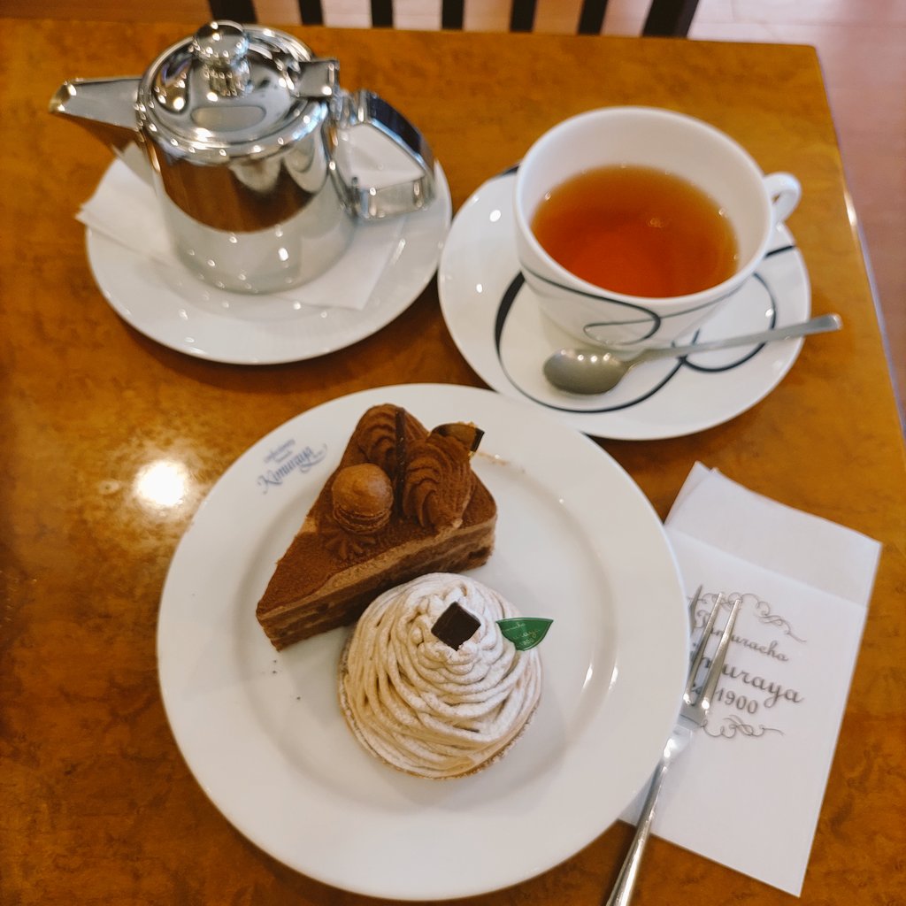 純喫茶コレクション Rt 365eat 新橋 田村町木村屋 明治33年創業の老舗洋菓子店の喫茶でダブルケーキセット 美味しいケーキをふたつ食べて幸せ気分 新橋カフェ 新橋喫茶店 新橋ケーキ 田村町木村屋 純喫茶コレクション T Co Aylkvi2ktp
