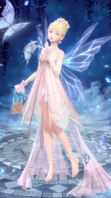 最近手に入れたアイテムで妖精コーデ✨緑色とかの服あればティンカーベル出来そう… 