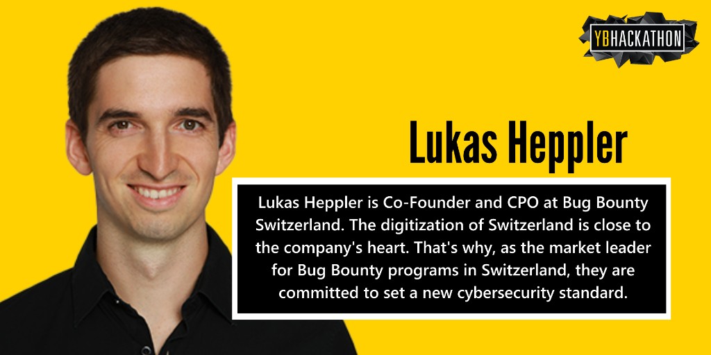 ybhackathon's tweet photo. We have a new member in our jury! 🙋‍♂️ Lukas Heppler, Co-Founder and CPO at @bugbounty_ch will be part of the jury at the #ybhackathon and will listen to your presentations with great interest. Let's blow him away with the coolest prototypes and solutions! 🎇 #hackathon #hacker https://t.co/87IVjeOidj