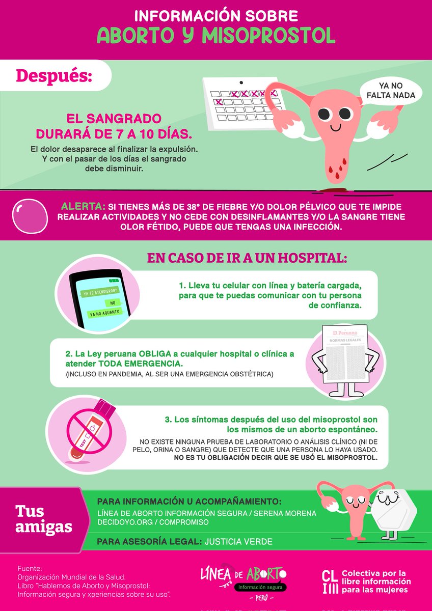 📌 Existen muchos mitos sobre el #AbortoYMiso. Tomemos nota 📝 sobre su uso y qué hacer durante y después del proceso de interrupción. *Recuerda: el #Misoprostol es seguro y efectivo, según la Organización Mundial de la Salud. #28S #SeraLey
#AbortoLegal 🌊💚