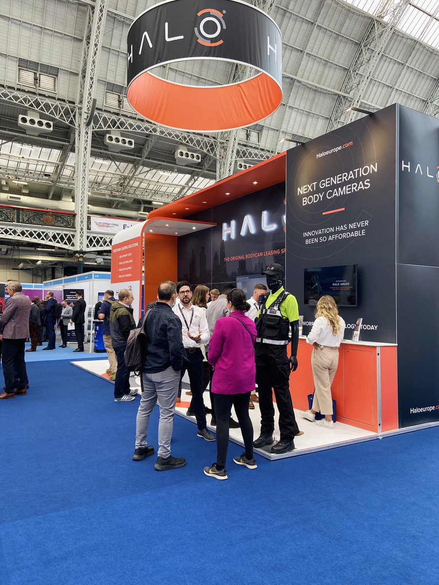 HALOSBodyCams's tweet photo. It's great to be back at the @ISE_Expo 2021, reconnecting with the global security industry face-to-face. Drop by stand C52 today or tomorrow to meet our dedicated leasing team and learn more about our brand new 4G connected bodycam bundle.
https://t.co/T7R4if4VbN #ISE21 https://t.co/RYhz4B5hMp