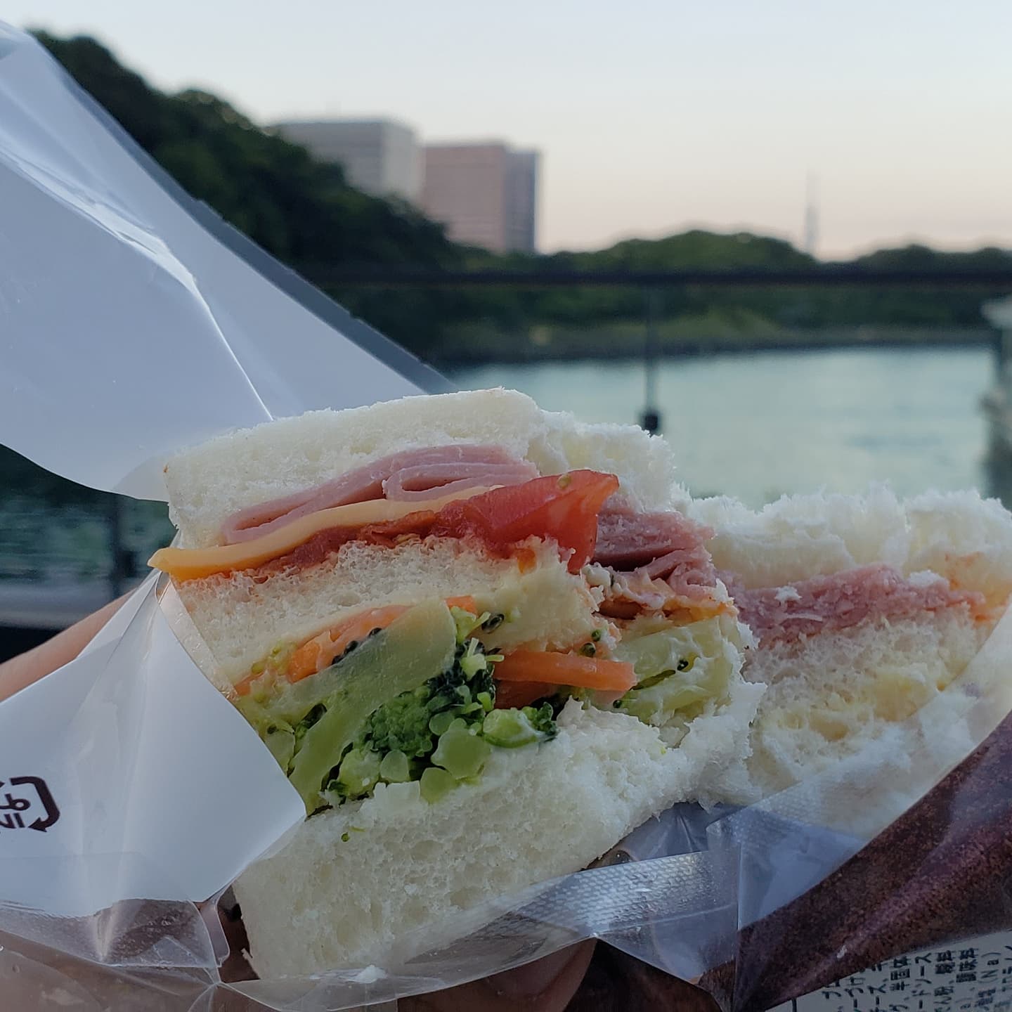 Sumin 観劇前の腹ごしらえはパンと珈琲 ビールもワインも飲めないけど 外の風が心地よかったので満足 ウォーターズ竹芝 浜離宮 劇団四季 Jr東日本橋四季劇場 アナ雪 Frozen 東京スカイツリー サンドイッチ T Co Ugq2dvl9s5