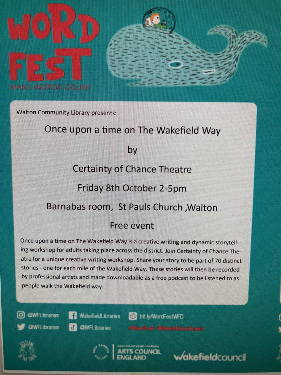 walton_library's tweet photo. Creative Writing Workshop https://t.co/1xJawvCYqp