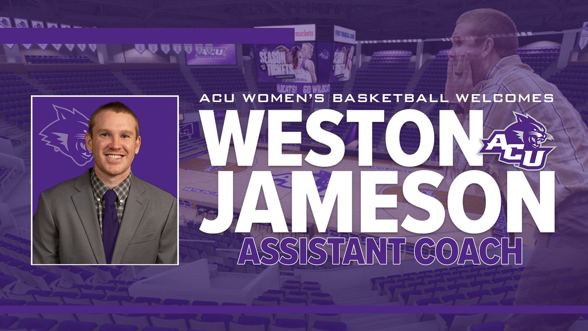 ACUWBB's tweet photo. We are so excited to welcome @coachwjameson to our staff as an assistant coach! Please welcome Coach Jameson to ACU!
RELEASE 👉 https://t.co/QwpfKD6Y7Q
#GoWildcats https://t.co/LWi7DTXBRu