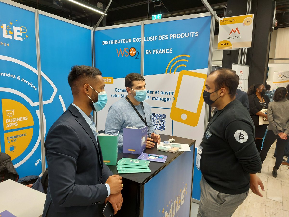 Smile au salon Big Data
Dans 15 mn, la conférence de Simon Griffon sur WSO2 et la valorisation de la data.