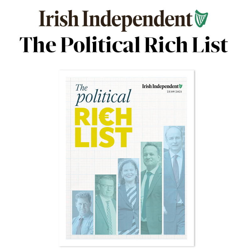 It’s worth knowing what they’re worth. Check out The Political Rich List at Independent.ie